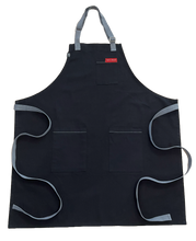 Load image into Gallery viewer, Black with Charcoal Apron