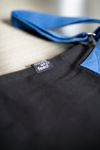 Load image into Gallery viewer, Black with Cobalt Apron
