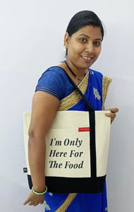 I Eat Therefore I Am Canvas Tote