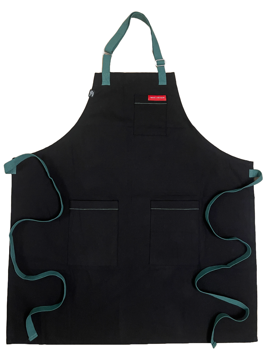 Black with Sage Apron