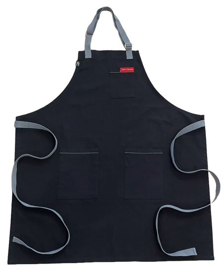 Black with Charcoal Apron