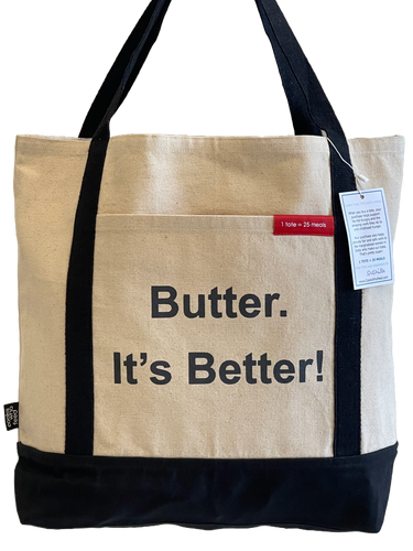 Butter It's Better Canvas Tote