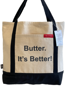 Butter It's Better Canvas Tote