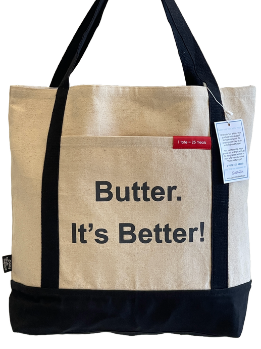 Butter It's Better Canvas Tote