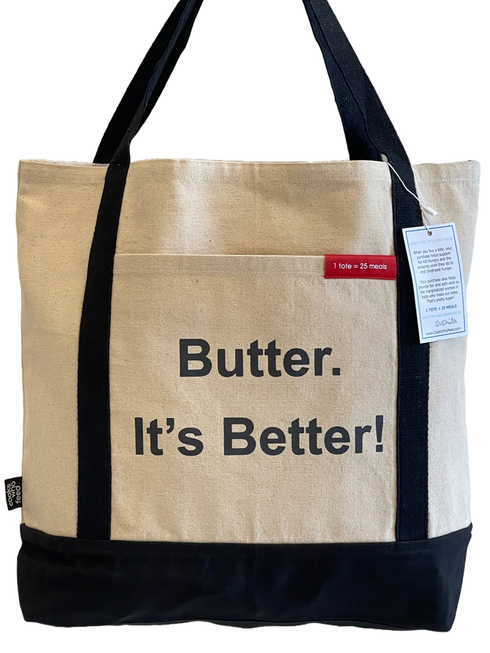 Butter It's Better Canvas Tote