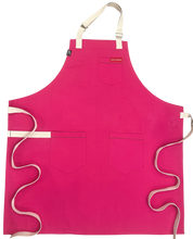 Load image into Gallery viewer, Magenta Pink Apron
