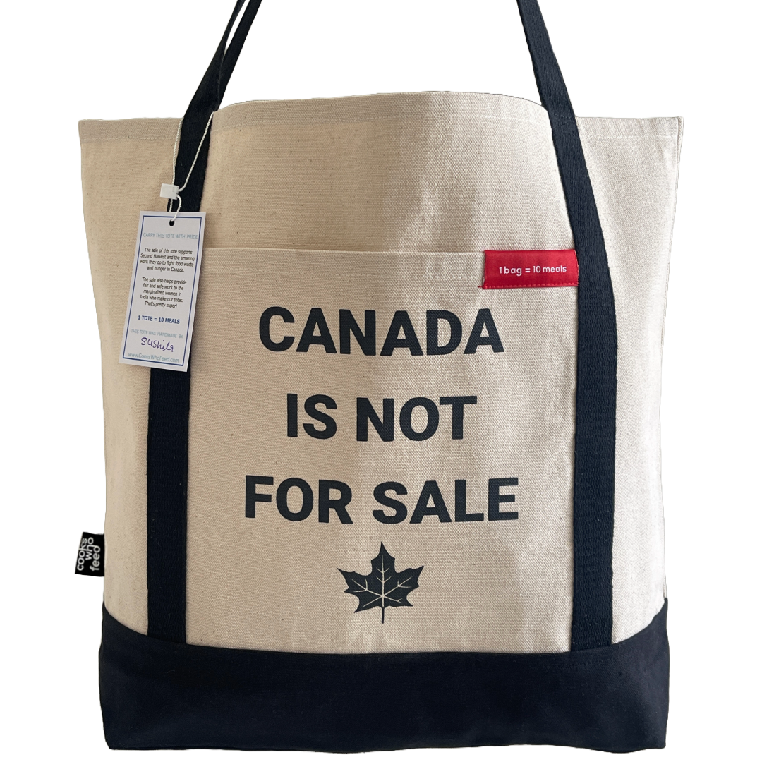 Canada Is Not For Sale Canvas Tote